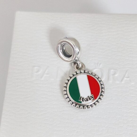 Pandora Italy Flag Exclusive Dangle Charm with box - Picture 4 of 6